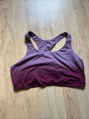 Old Navy Purple Ombre Racerback Sports Bra